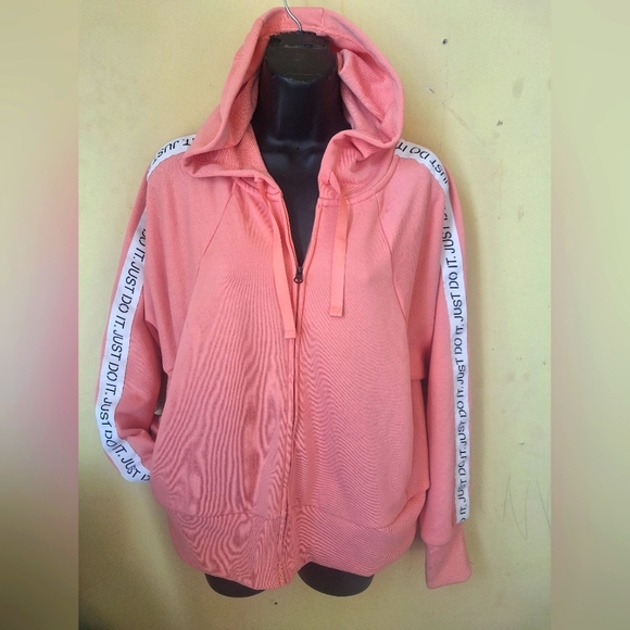 Women's Nike "Just Do It" Dri-Fit Zip up Hoodie - Picture 1 of 10
